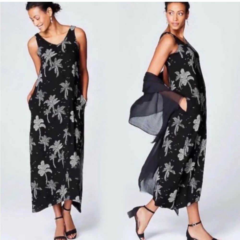J. Jill Maxi Sundress Sleeveless Wearever Collection